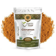 Organic Way True Ceylon Cinnamon Powder (Cinnamomum Verum) Adds Flavour, Organic & Kosher Certified, Non GMO & Gluten Free, USDA Certified, Origin - Sri Lanka (1/2 lbs /8 oz)