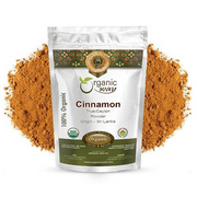 Organic Way True Ceylon Cinnamon Powder (Cinnamomum Verum) - Adds Flavour | Organic & Kosher Certified | Non GMO & Gluten Free | USDA Certified | Origin - Sri Lanka (1/4 LBS / 4 Oz)