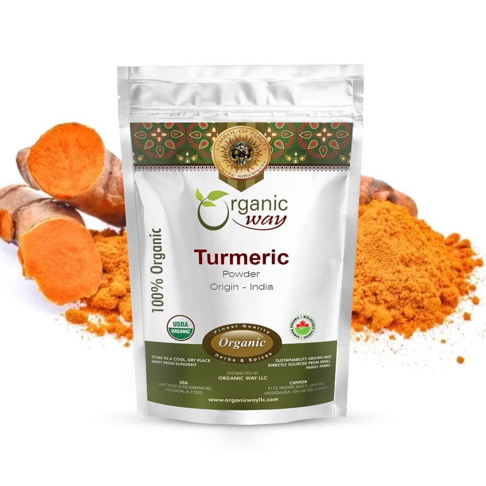 Organic Way Turmeric/Haldi Root Powder (Curcuma Longa) - Immunity Booster | Organic & Kosher Certified | Vegan, Non GMO & Gluten Free | USDA Certified | Origin - India (1/2 lbs / 8 oz)