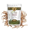 thumbnail image 1 of Organic Way Valerian Root Cut & Sifted - European Wild Harvest Organic & Kosher Certified | Raw, Vegan, Non GMO & Gluten Free | USDA Certified | Origin - India (1/4LBS / 4Oz), 1 of 4