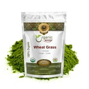 Organic Way Wheat Grass Powder (Triticum aestivum) - Organic & Kosher Certified | Raw, Vegan, Non GMO & Gluten Free | USDA Certified | Origin - India (1LBS / 16Oz)