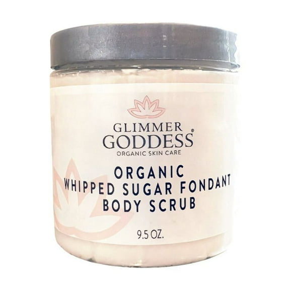 Organic Whipped Sugar Fondant Exfoliating Body Scrub - Crepey Skin Treatment