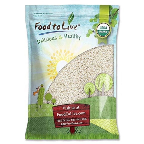 Organic Italian White Arborio Rice, 10 Pounds Non-GMO, Kosher, Raw, Vegan by Food to Live