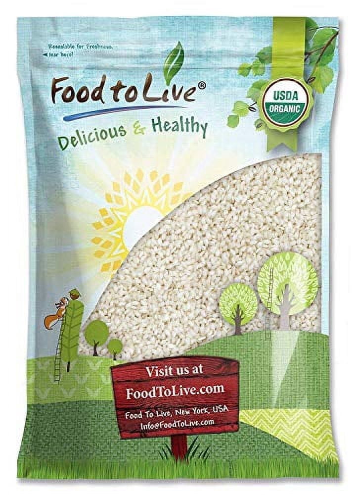 Organic Italian White Arborio Rice, 8 Pounds — Non-GMO, Kosher, Raw, Vegan — by Food to Live