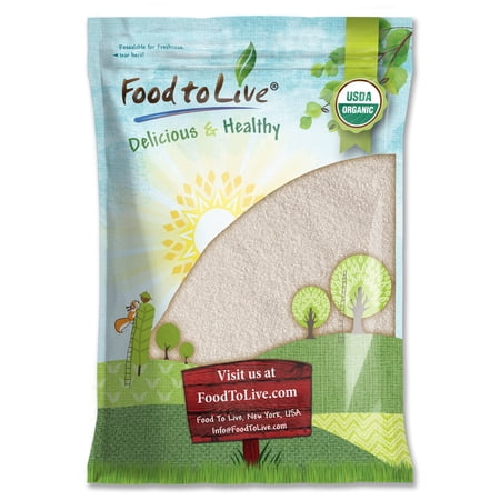 Food to Live Organic White Polenta, 10 Pounds — Classic Non-GMO Cornmeal. Vegan, Kosher