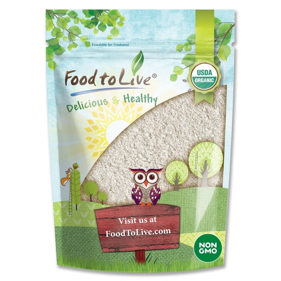 Organic White Rye Flour, 0.75 Pounds — Non-GMO, Kosher, Raw, Vegan — by Food to Live