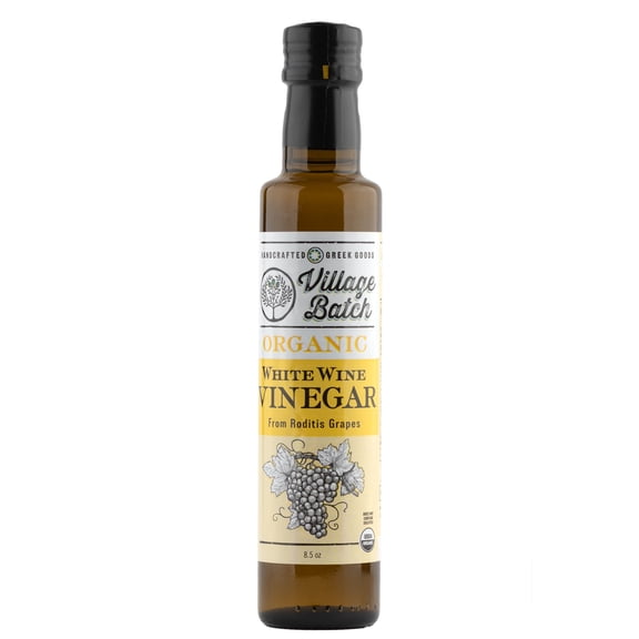 Organic White Wine Vinegar, Single Origin, No Sulfites; 8.5oz