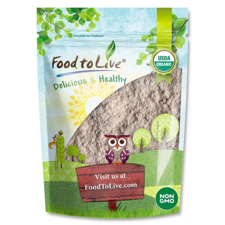 Organic Whole Grain Buckwheat Flour, 1 Pound — Non-GMO, Kosher, Raw, Vegan — by Food to Live