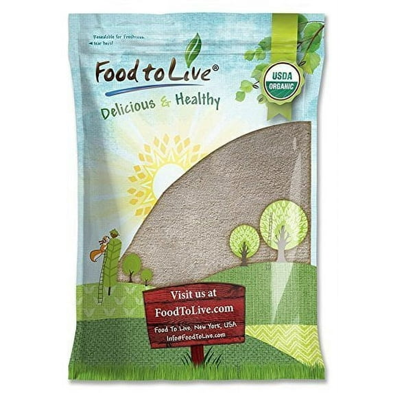 Organic Whole Grain Buckwheat Flour, 15 Pounds — Non-GMO, Kosher, Raw, Vegan — by Food to Live