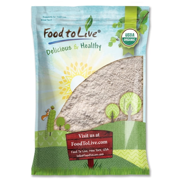 Organic Whole Grain Buckwheat Flour Blend, 8 Pounds Raw, Vegan by Food to Live