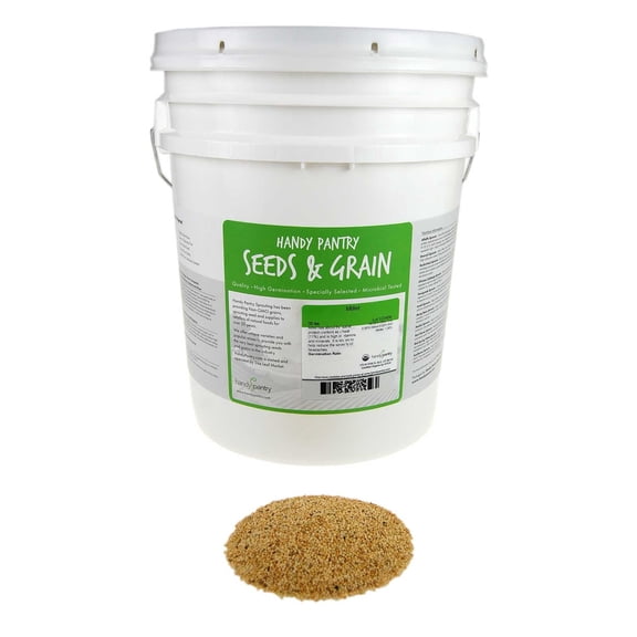 Organic Whole (Hull Intact) Millet Seeds: 30 Lb - Cereal Grain - Sprouting Seed - Non-GMO, Animal Feed & Bird Seed
