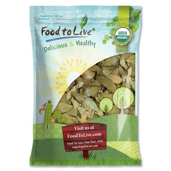 Organic Whole Indian Bay Leaves, 12 Ounces Non-GMO, Raw, Vegan, Kosher by Food to Live