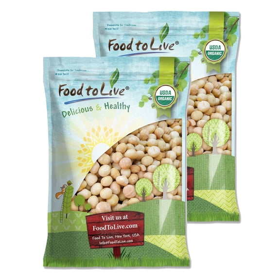 Organic Whole Macadamia Nuts, 18 Pounds - Non-GMO, Raw, Kosher, Vegan - by Food to Live