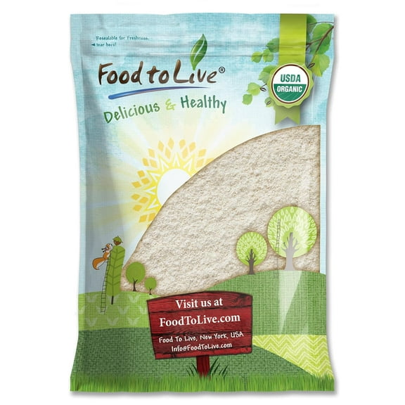 Organic Whole Wheat Pastry Flour, 5 Pounds Non-GMO, Kosher, Raw, Vegan by Food to Live