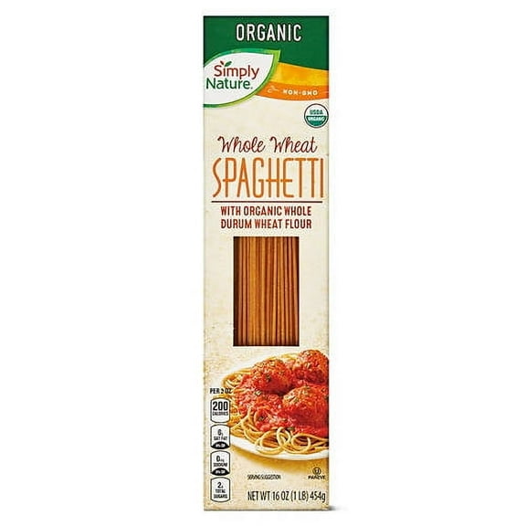 Organic Whole Wheat Spaghetti, 1 lb- Pack of 3