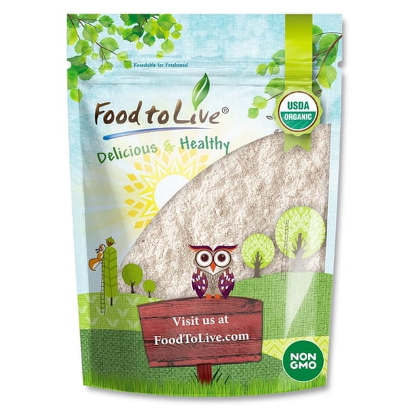 Organic Yellow Mung Flour, 1.5 Pounds Non-GMO, Kosher, Vegan, Bulk by Food to Live