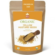 Organic Yellow Mustard Seeds &ndash; Certified USDA Organic - The Essential Spice for Pickling, Planting, and Culinary Delights