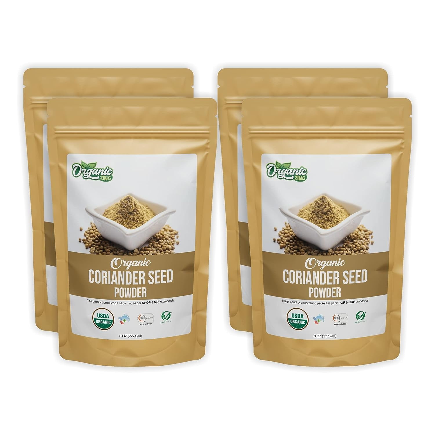 Organic Zing Organic Coriander (Cilantro) Powder (Coriandrum sativum ...