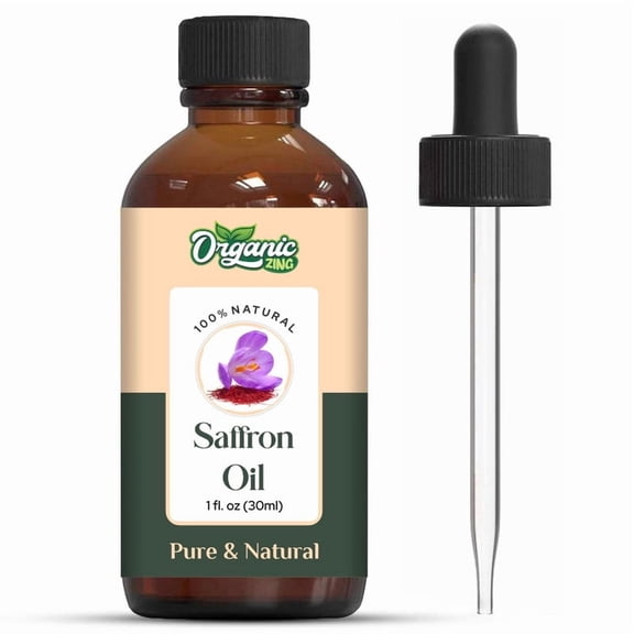 Organic Zing Saffron Oil 30ml /1.01fl oz