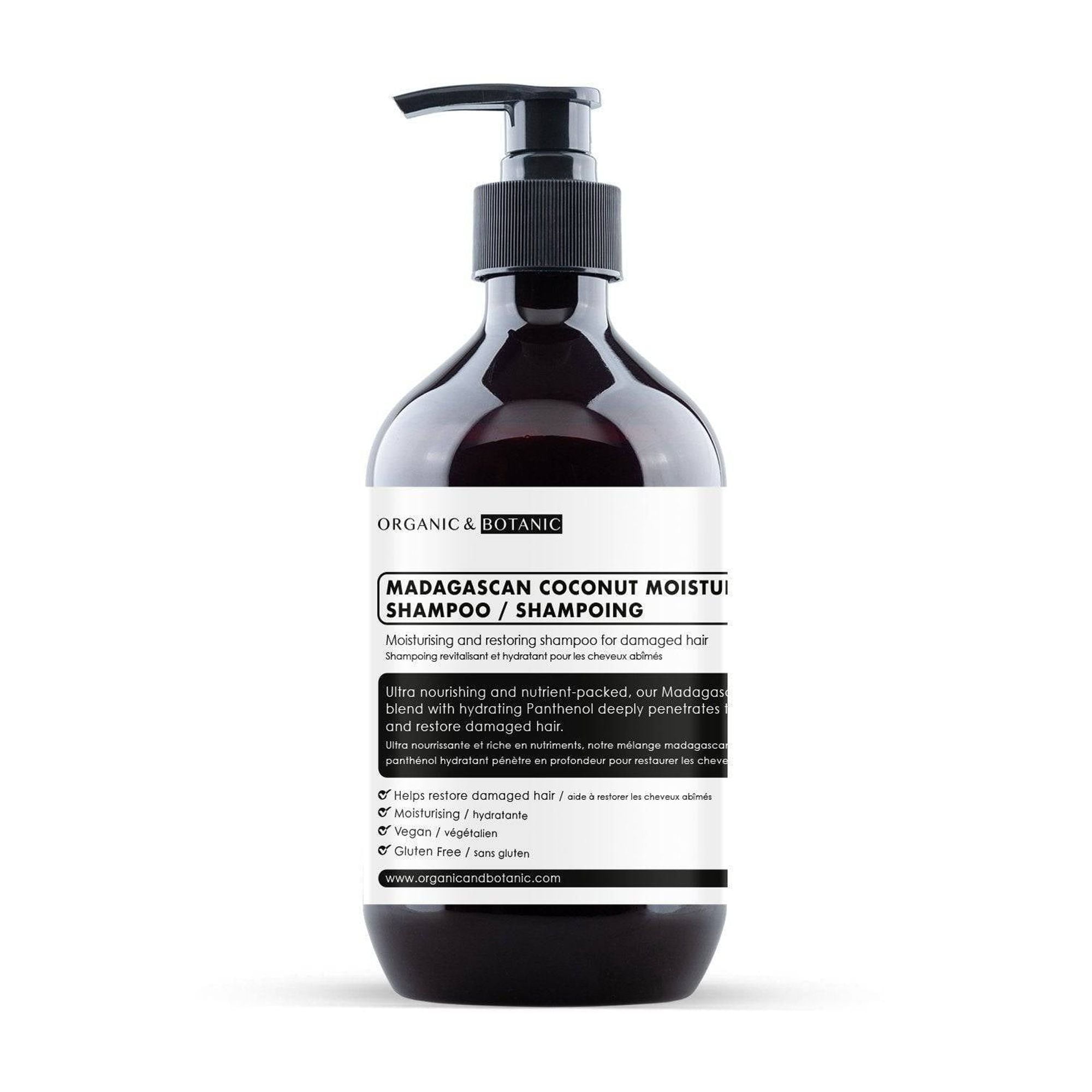 Organic  Botanic Madagascan Coconut Moisturising Shampoo 500ml