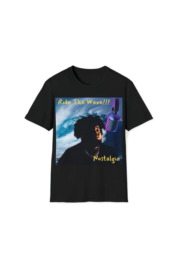 Short Sleeve Round Neck Rod Wave Nostalgia T-Shirt, (Men's and Women's)