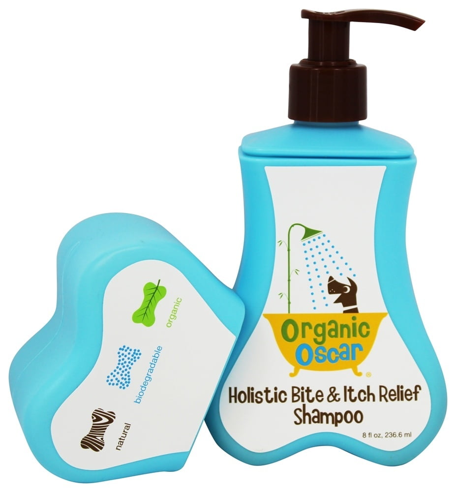 Organic oscar holistic bites and itch relief shampoo 8 oz bottle