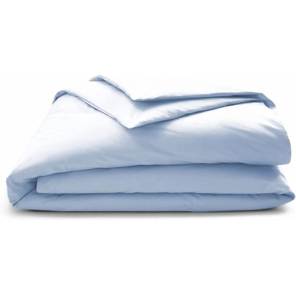 OrganicTextiles 100% Organic Cotton Crib Duvet Cover (Standard Crib, Sky Blue) | 350 Thread Count | Comfortable Cotton Duvet Cover for Babies, Kids, Toddler, Infant | Lightweight and Softest