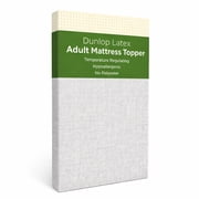 ORGANIC TEXTILES Organic Latex Mattress Topper, GOLS Certified - Heather Grey Cover, No Zipper - (2" Twin - Soft)