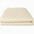 thumbnail image 1 of Organic Textiles Organic Cotton Quilted Mattress Pad with 17” Fitted Bed Skirt Deep Pocket, GOTS Certified - (Twin-XL), 1 of 6