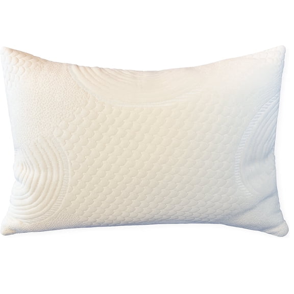 ORGANIC TEXTILES Organic Shredded Latex Bed Pillow with Organic Removable Cotton Cover - For Sleeping, Head Support, Side Back Stomach Sleeper, Soft and Breathable - (Queen Size)