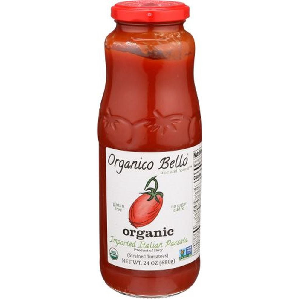 3625 Organico Bello, Organic Italian Strained Tomato, 28 oz - Walmart.com