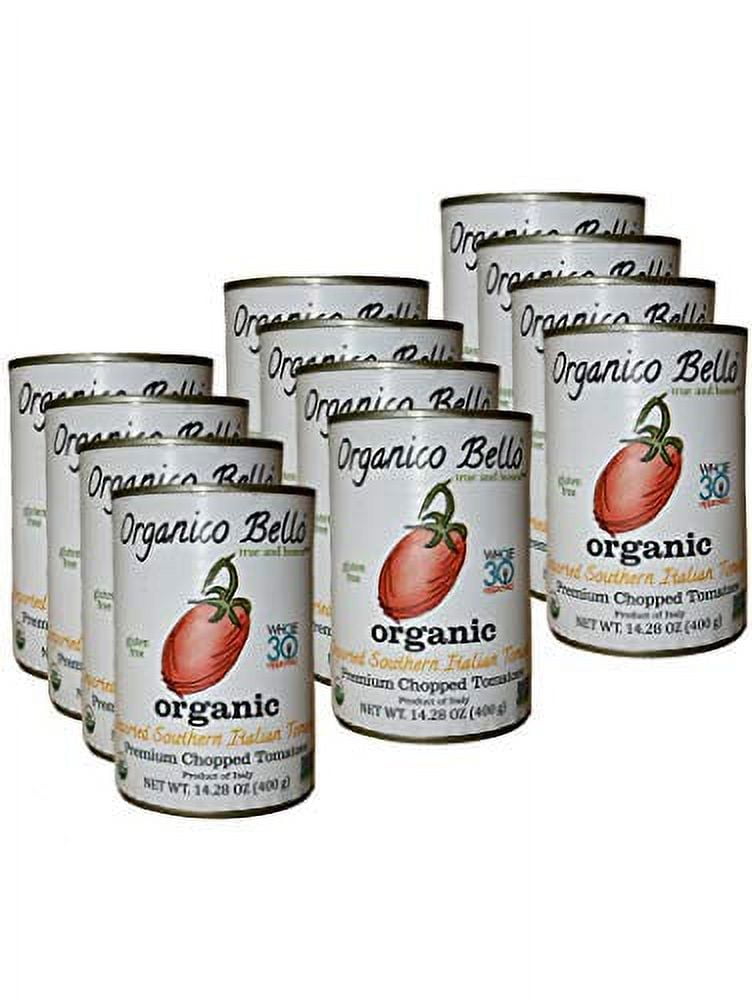 Organico Bello Tomatoes - Organic - Chopped - Case of 12 - 14.28 oz