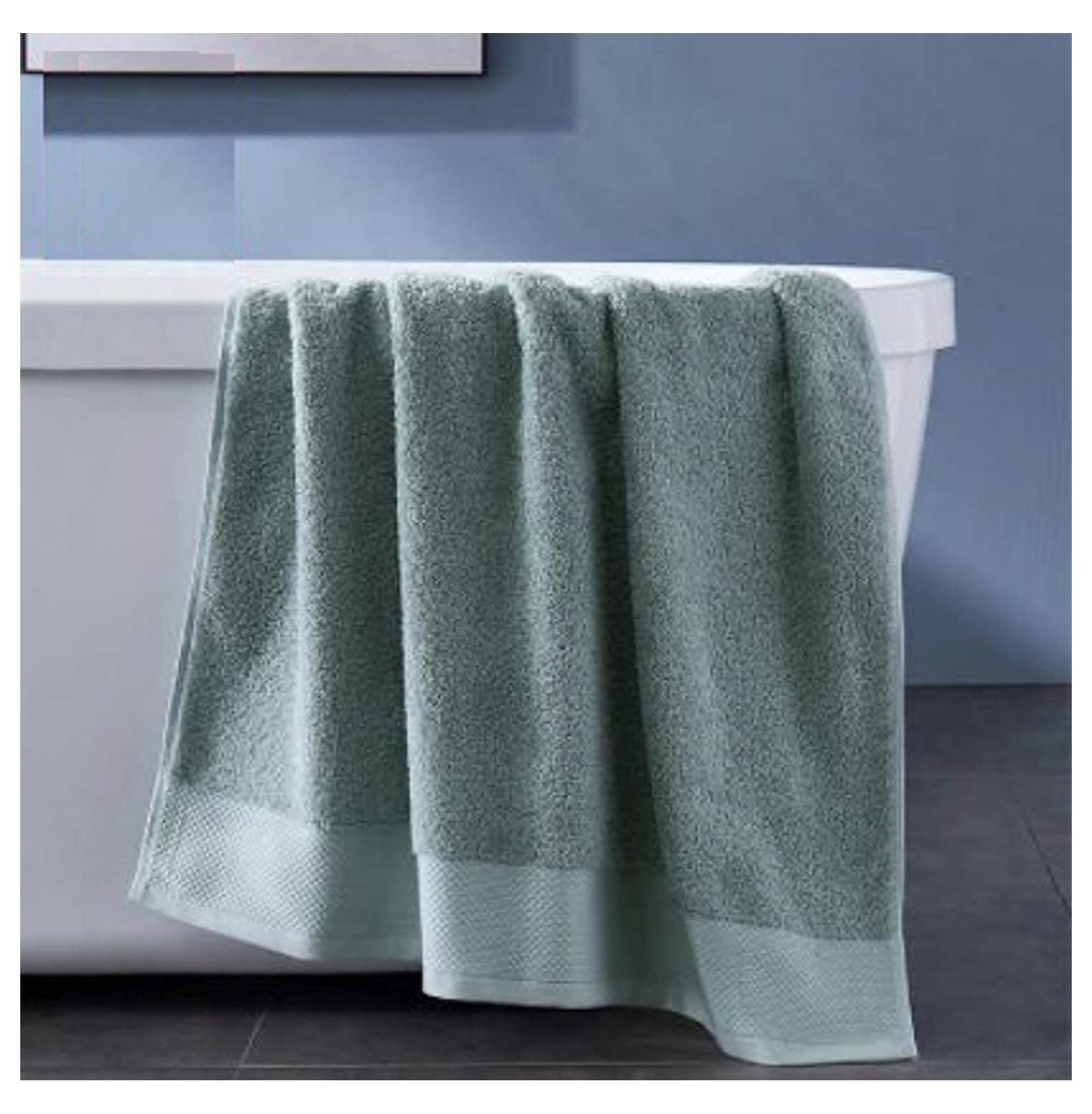 Organicott Cotton Bath Towel, 100 Organic Cotton, 30 in x 58 in (Green