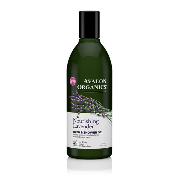 Organics Bath & Shower Gel - Lavender by Avalon for Unisex - 12 oz Gel