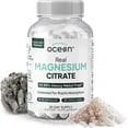 thumbnail image 1 of Organics Ocean Real Magnesium Citrate Supplement – High Absorption Chelated Magnesium – 90 Capsules – Relaxation, Energy & Digestive Support, 1 of 2