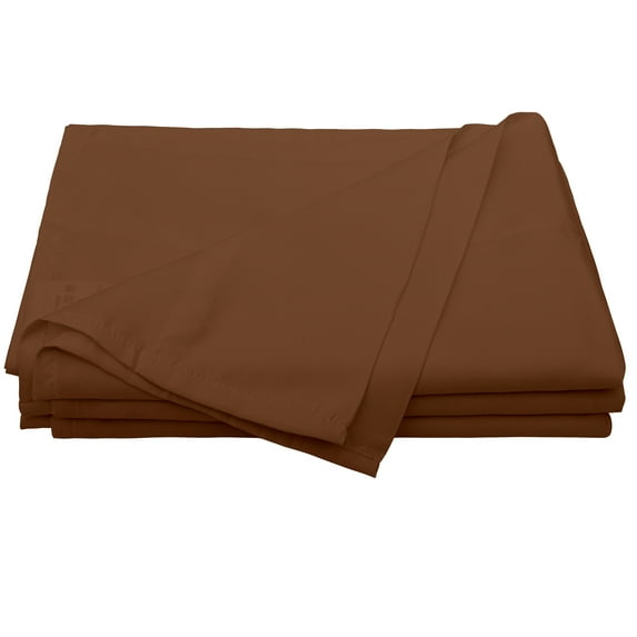 Organictune 1800 Count Luxury Microfiber Flat Sheet, Extra Soft and Cozy, Wrinkle, Fade, Stain Resistant Bed Top Sheet, Choffee, Full, 81"x96"