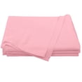 thumbnail image 1 of Organictune 1800 Count Luxury Microfiber Flat Sheet, Extra Soft and Cozy, Wrinkle, Fade, Stain Resistant Bed Top Sheet, Pink, Twin, 66"x96", 1 of 5