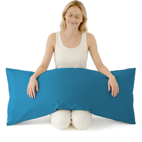 Ultra Soft Body Pillowcase, Slate Blue, 20x54 Inch, Brushed Microfiber with Envelope Closure, 1 Pack