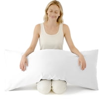 Ultra Soft Body Pillowcase, White, 20x54 Inch, Brushed Microfiber with Envelope Closure, 1 Pack