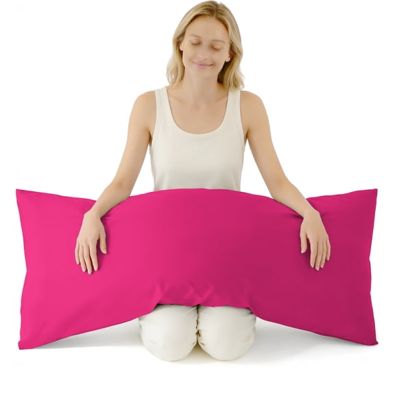 Ultra Soft Body Pillowcase, Magenta, 20x54 Inch, Brushed Microfiber with Envelope Closure, 1 Pack