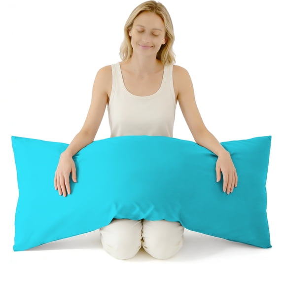 Ultra Soft Body Pillowcase, Blue, 20x54 Inch, Brushed Microfiber with Envelope Closure, 1 Pack