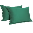 thumbnail image 1 of 100% Egyptian Cotton Pillow Shams Set of 2, Luxury and Soft Bed Pillow Covers, King , 20x36 inches, Dark Green, 1 of 5