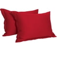 thumbnail image 1 of 100% Egyptian Cotton Pillow Shams Set of 2, Luxury and Soft Bed Pillow Covers, Standard , 20x26 inches, Red, 1 of 5