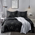 thumbnail image 1 of Organictune 2 Piece Microfiber Printed Duvet Cover Set, Ultra Soft and Breathable Comforter Cover Set with Hidden Zipper and Pillow Sham, Constellation Pattern, Twin, 1 of 5