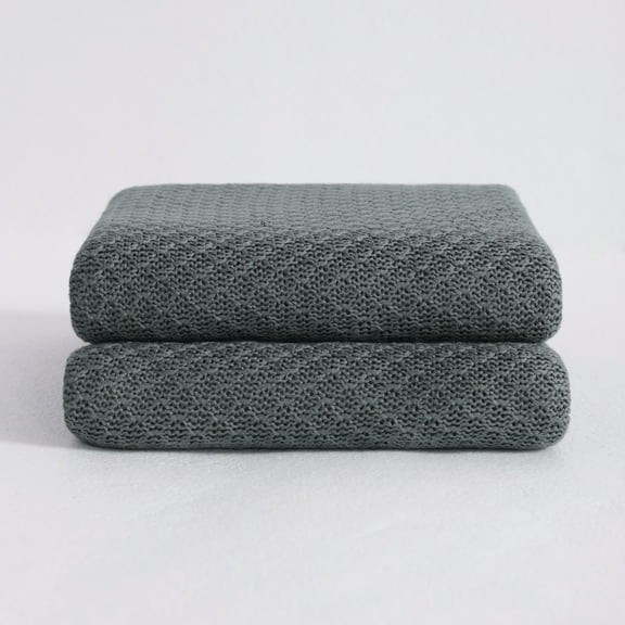 Organictune Bamboo Fiber Cooling Blanket for Hot Sleepers, Breathable and LightWeight Throw for Bed, 51" x 67", Dark Gray