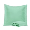 thumbnail image 1 of Organictune Brushed Microfiber Euro Pillow Shams Set of 2, 26 x 26 Soft and Breathable Square Pillow Cases, Sea Green, 26"×26", 1 of 5