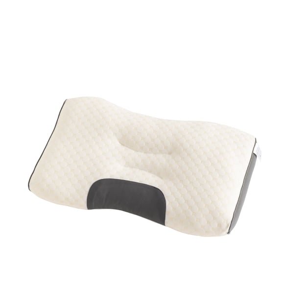 Organictune Knitted Neck Protection Pillow, Soft and Breathable Cervical Support Bed Pillow, 16" x 26", White