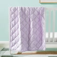 thumbnail image 1 of Organictune Microfiber Down Alternative Machine Washable Toddler Comforter, Super Soft and Lightweight Kids Crib Quilted Blanket for Stroller, Travel, Light Purple, 43"x60", 1 of 5