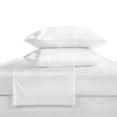 thumbnail image 1 of Luxury Satin Full Sheet Set, White 4-Piece, Silky Deep Pocket Fitted Sheet for Hair and Skin, 1 of 8