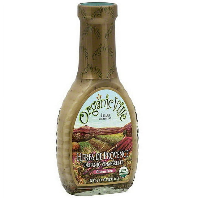Organicville Organic Herbs De Provence Vinaigrette, 8 oz (Pack of 6